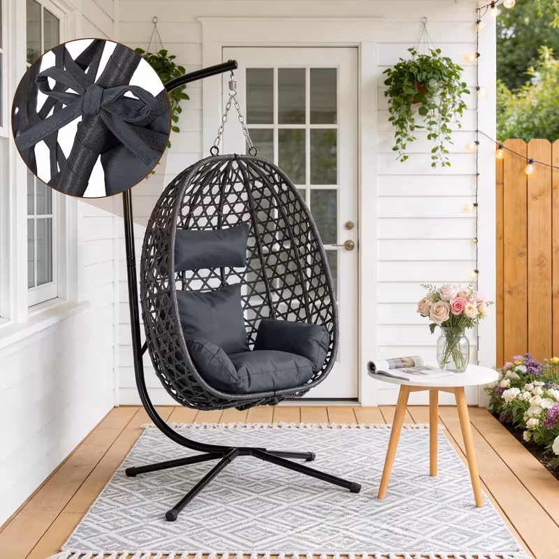 Scaun hamac tip ou suspendat, imagine 2